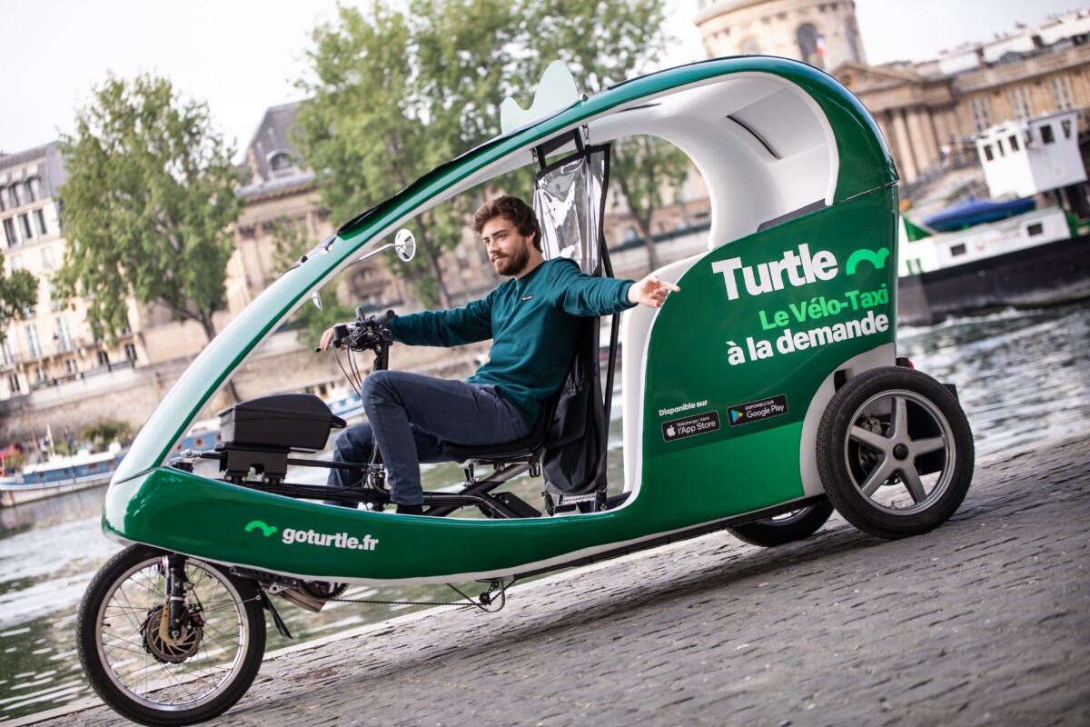 Taxi-vélo à Paris